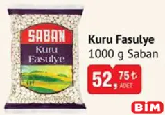 SABAN KURU FASULYE 1000 G